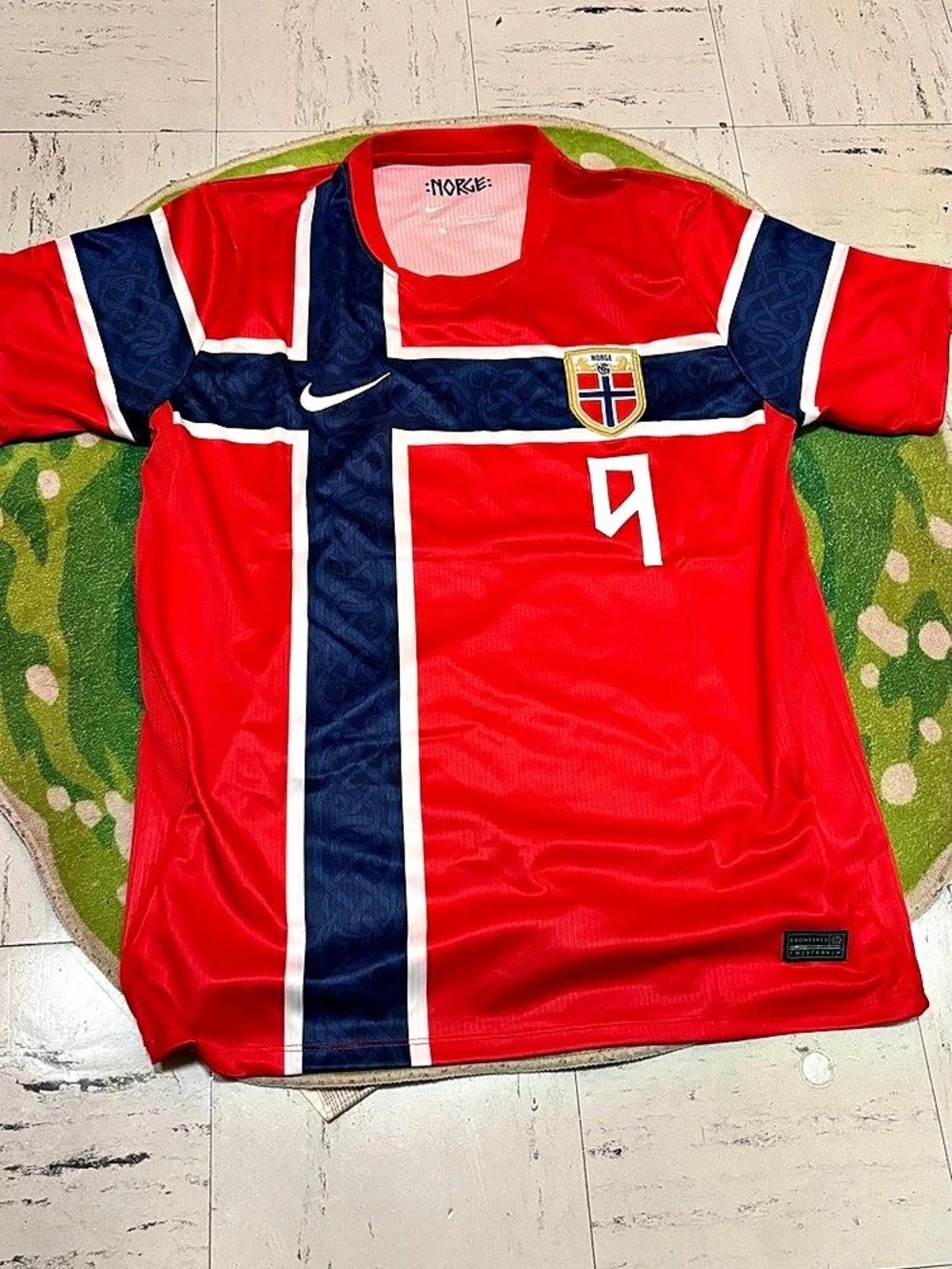 Norway Haaland #9 Red Soccer Jersey NWT